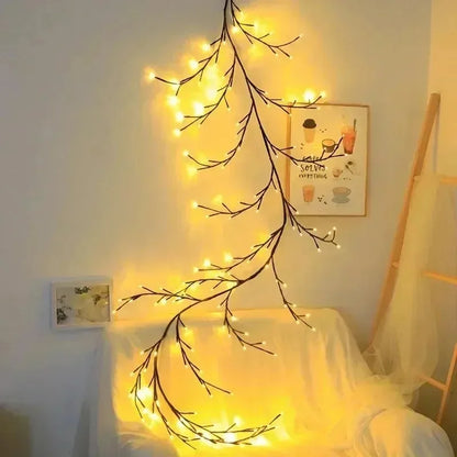 96LED String Lights Tree Branch Lamp for Desktop Wall Decoration USB Powered DIY Festive Tree Vine Light Home Decoration Lights