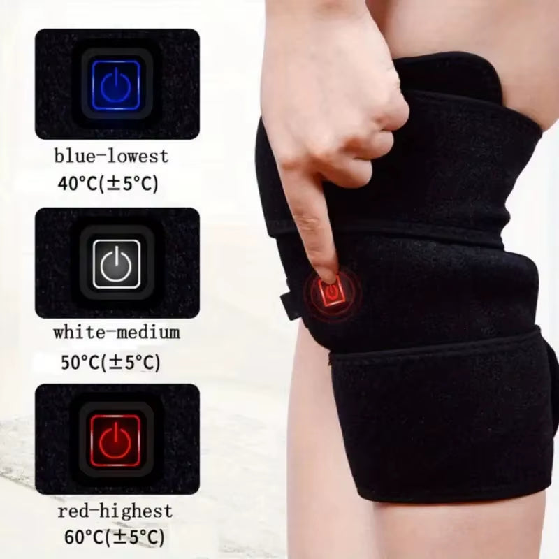 Electric Knee Heating Pad USB Heated Knee Brace Support for Arthritis Joint Old Cold Leg Knee Warmer