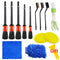 ZOPOSON New Car Cleaning Kit Scrubber Drill Detailing Brush Set Air Conditioner Vents Towel Polisher Car Auto Detailing Tools