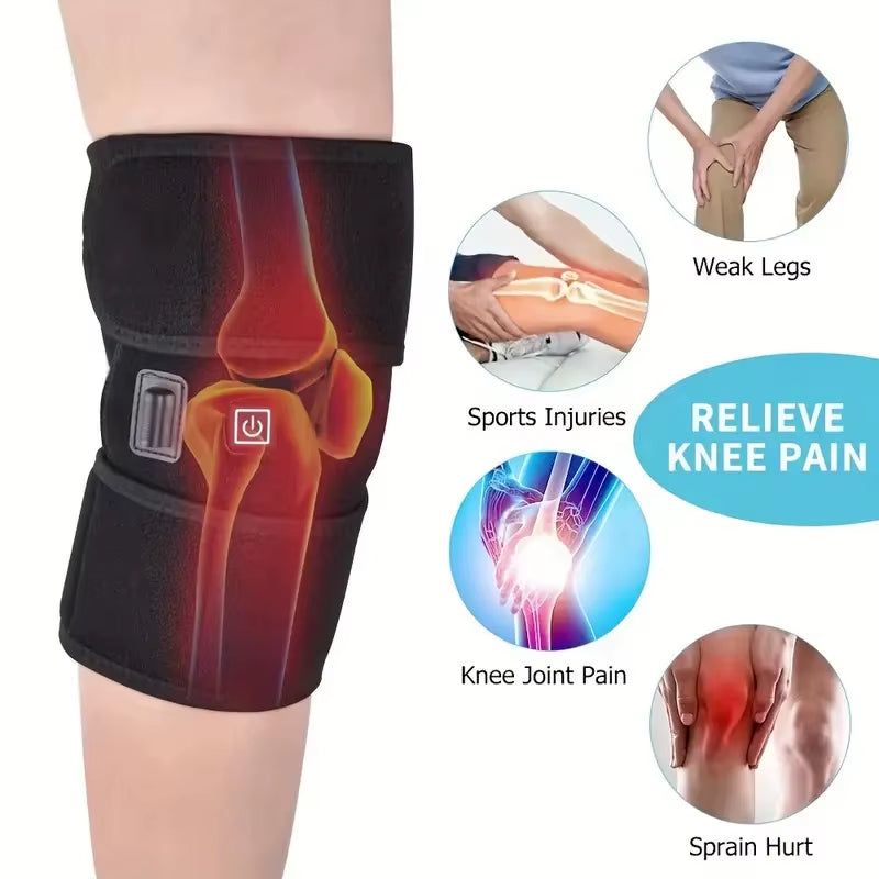 Electric Knee Heating Pad USB Heated Knee Brace Support for Arthritis Joint Old Cold Leg Knee Warmer