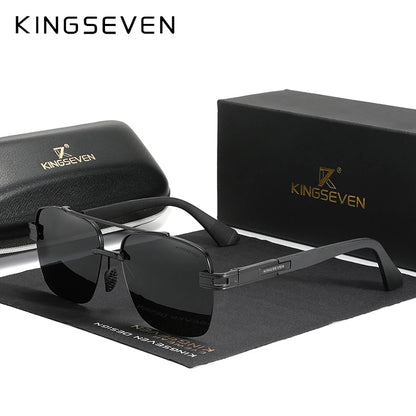 KINGSEVEN 2024 Brand New Design Sunglasses For Men Polarized Gradient Sun Glasses Women Eyewear Square Retro Eyewear Okulary