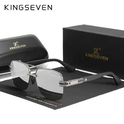 KINGSEVEN 2024 Brand New Design Sunglasses For Men Polarized Gradient Sun Glasses Women Eyewear Square Retro Eyewear Okulary