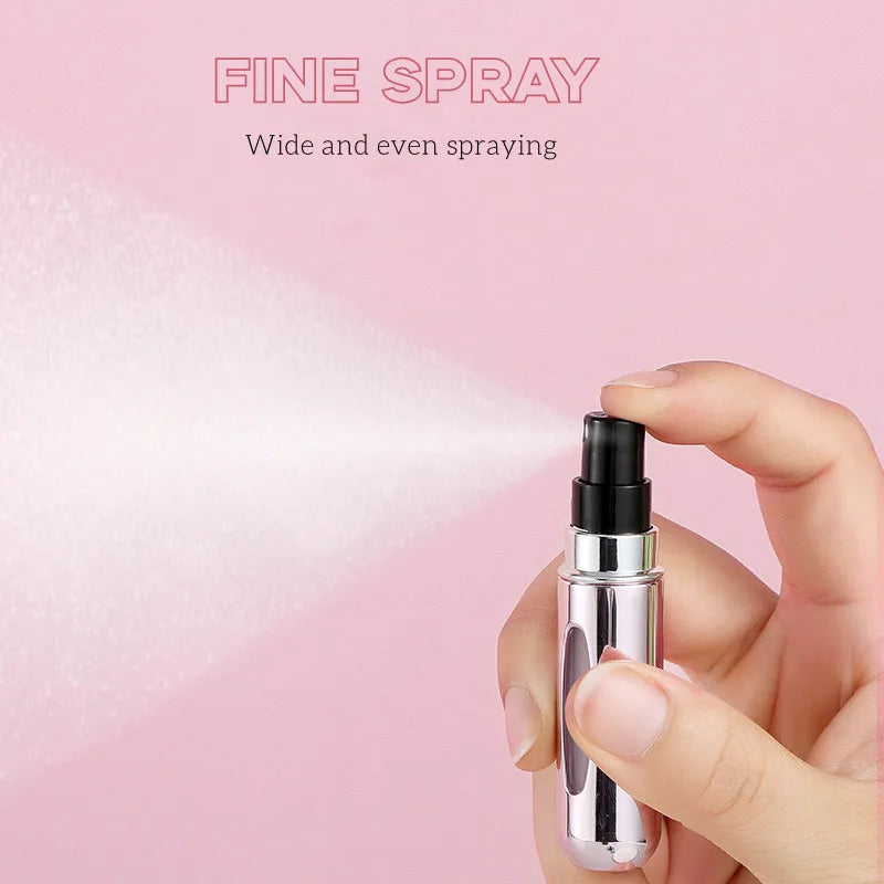 5Ml Perfume Refill Bottle Portable Mini Refillable Spray Jar Scent Pump Empty Cosmetic Containers Atomizer for Travel Tool Hot